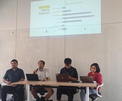 Dokumentasi Konferensi Pers MBG di Kantor ICW