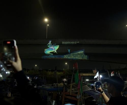 Video Mapping End Climate Corruption