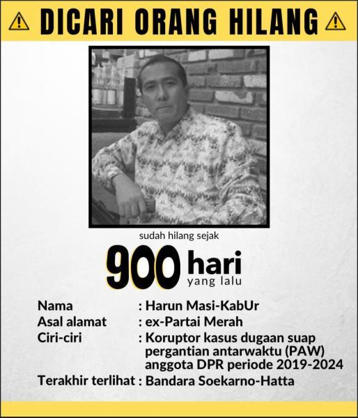 900 Hari Pencarian Harun Masiku: Bukti Konkret Kegagalan Kepemimpinan ...