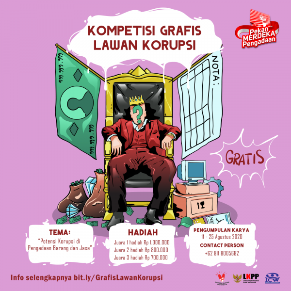 Poster Anti Korupsi Kartun – Lakaran