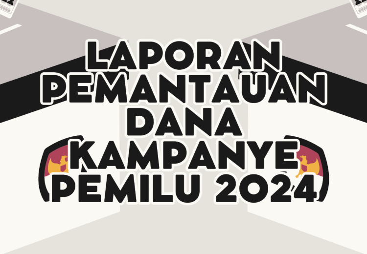 Cover depan kajian Laporan Pemantauan Dana Kampanye Pemilu 2024