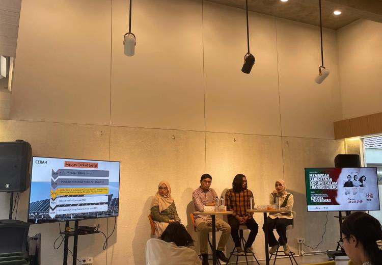 Dokumentasi ICW: Pelaksanaan Diskusi dan Launching Modul Korupsi dan Transisi Energi