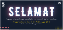 Anugerah Karya Jurnalistik Antikorupsi 2021