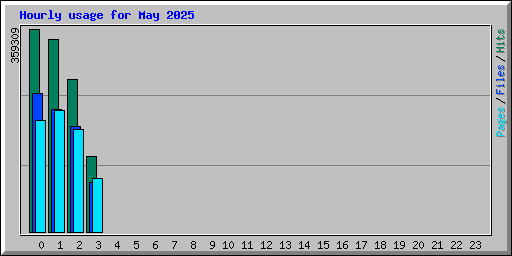 Hourly usage for May 2025